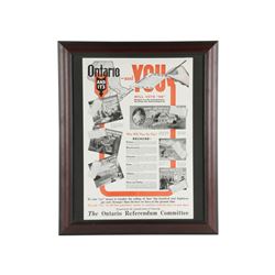 Ontario Temperance Act Poster