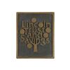 Image 1 : Lincoln Trust & Savings Bronze Plaque