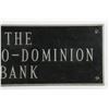 Image 2 : Toronto Dominion Bank Cast Aluminum Plaque