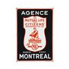 Image 1 : Mutual Life Insurance Porcelain Sign