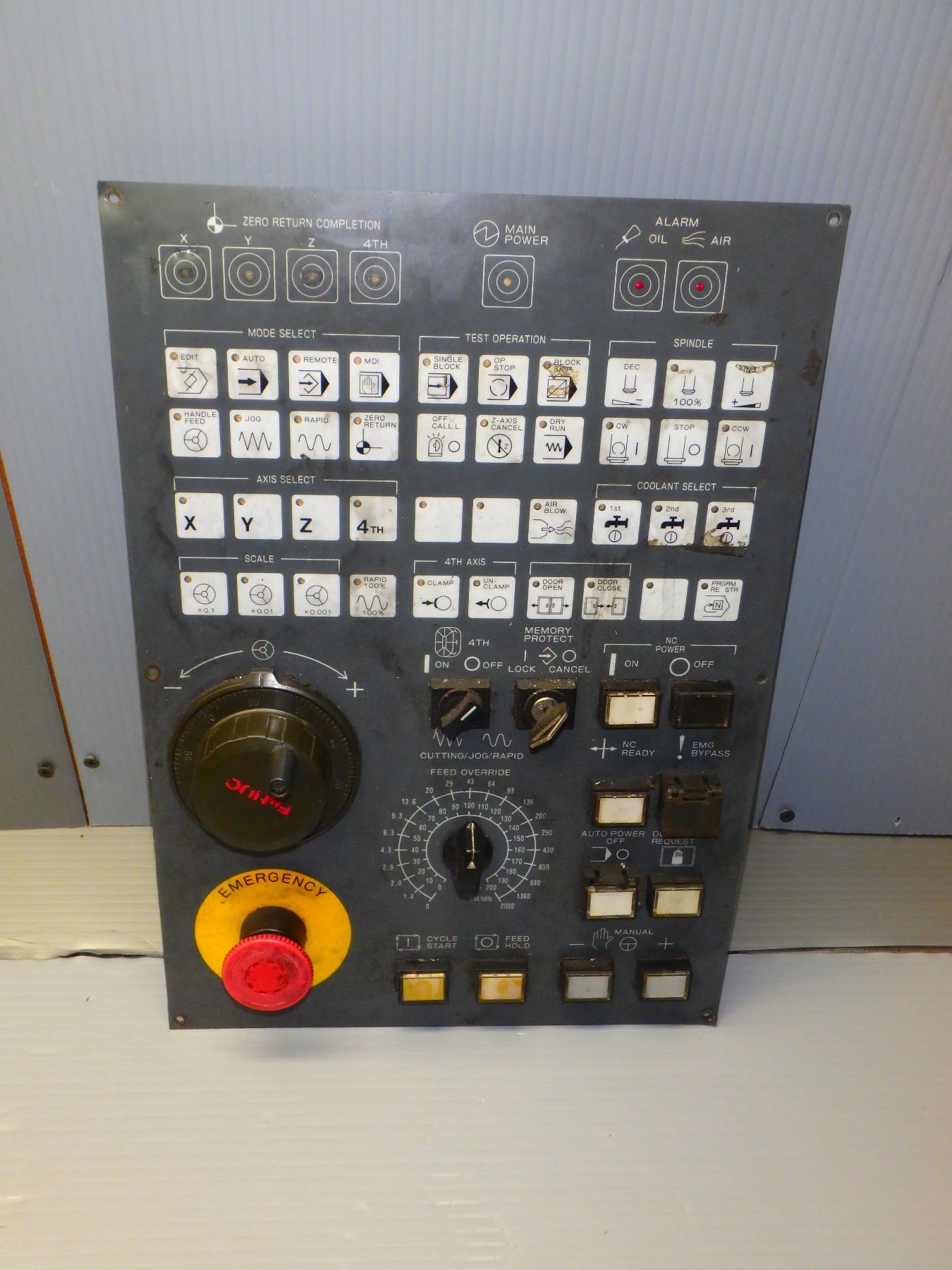 Fanuc Machine Operator Panel FANUC OPERATORS PANEL - NO TAG - SEE PICS!! - BTM Industrial