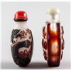 Image 2 : 2 Assorted Chinese Peking Glass Snuff Bottles