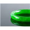Image 2 : Burma Emerald Green Jadeite Carved Bangle