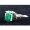Image 2 : Sterling Silver Emerald Ring RV $350