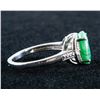 Image 3 : Sterling Silver Emerald Ring RV $350