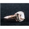 Image 2 : Silver Rhodium Plated Morganite Ring Rv $300