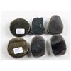 Image 2 : 6 Assorted Obsidian Carved Pendants