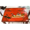 Image 8 : Chinese 4 PC Lacquer Wood Nesting Table Set