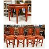 Image 1 : 19/20th Century Chinese Red Lacquer Furniture Set