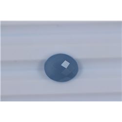 5ct Sky blue Chalcedony Oval cut