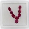 Image 1 : 14.58ct Burma Ruby 8pcs Oval cut