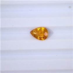 1.63 ct yellow tourmaline pear cut
