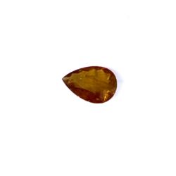 3.04 ct yellow tourmaline pear cut