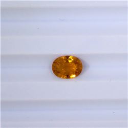 0.98 ct yellow tourmaline oval cut