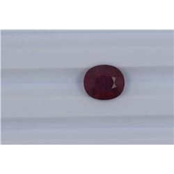 4.96ct  Ruby Oval cut