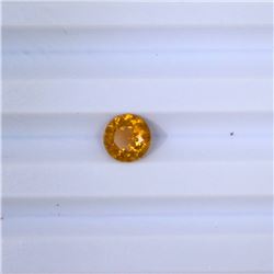 1.14 ct yellow tourmaline round cut