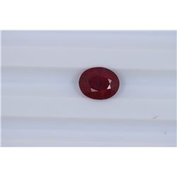 3.77ct  Ruby Oval cut