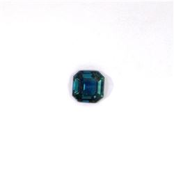 0.59 ct blue sapphire cushion cut