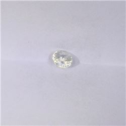 0.87 ct natural ceylon white sapphire oval cut