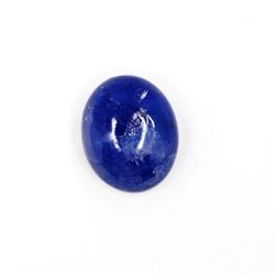 56.68 ct tanzanite cab oval cut