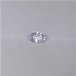 0.57 ct natural ceylon white sapphire oval cut