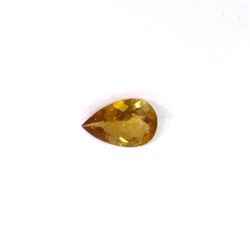 0.96 ct yellow tourmaline pear cut