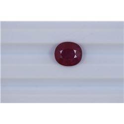 4.19ct  Ruby Oval cut