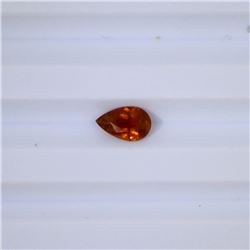 0.78 ct yellow tourmaline pear cut