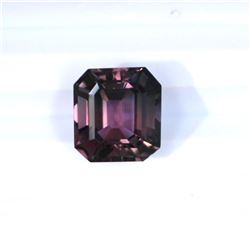 9.27 ct pink brown tourmaline emerald cut