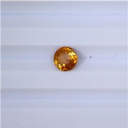 1.22 ct yellow tourmaline round cut