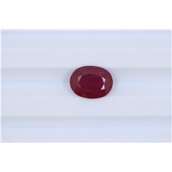 4.26ct  Ruby Oval cut