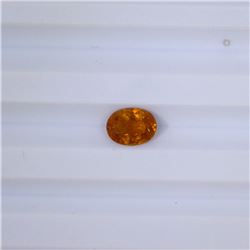 1.08 ct yellow tourmaline oval cut