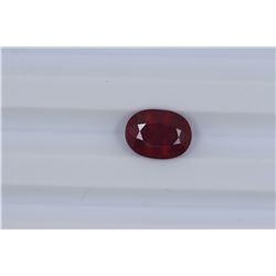 4.06ct  Ruby Oval cut