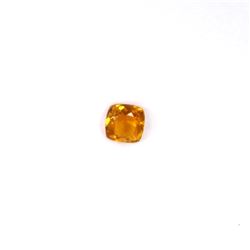 0.49 ct yellow tourmaline princess cut