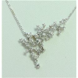 14K White Gold Pendant:3.1g/Diamond:0.78ct