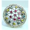 Image 1 : SAPPHIRE 0.86CT 14K WHITE GOLD RING