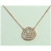 Image 1 : 14K ROSE GOLD PENDANT WITH CHAIN 2.66g/Diamond 0.38ct