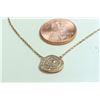 Image 2 : 14K ROSE GOLD PENDANT WITH CHAIN 2.66g/Diamond 0.38ct