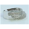 Image 4 : 14K WHITE GOLD RING 11.39 GRAM  DIAMOND 0.74CT