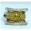 Image 1 : YELLOW DIAMOND 1.22CT  14K WHITE AND YELLOW GOLD RING