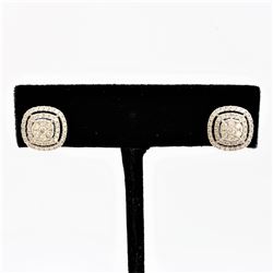 14K White Gold 3.30gm Earring