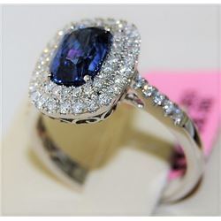 Sapphire 2.18ct 18K White Gold 4.00gm Ring