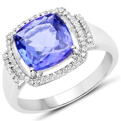 3ct Tanzanite 14K White Gold Ring