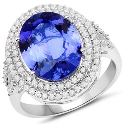 4.89ct Tanzanite 14K White Gold Ring