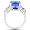 Image 2 : 6ct Tanzanite 14K White Gold Ring
