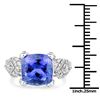 Image 3 : 6ct Tanzanite 14K White Gold Ring