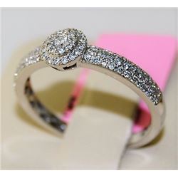 0.30ct Diamond 14K White Gold 2.26gm Ring