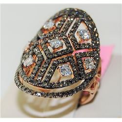 BROWN DIAMOND 1.43ct 14K Rose Gold 9.00gm Ring