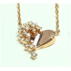 14K Pendant:4.05g/Diamond:0.32ct