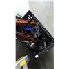 Image 2 : BUNDLE OF FISHING ROD BLANKS AND BASKET OF REELS AND DOWNRIGGER PARTS